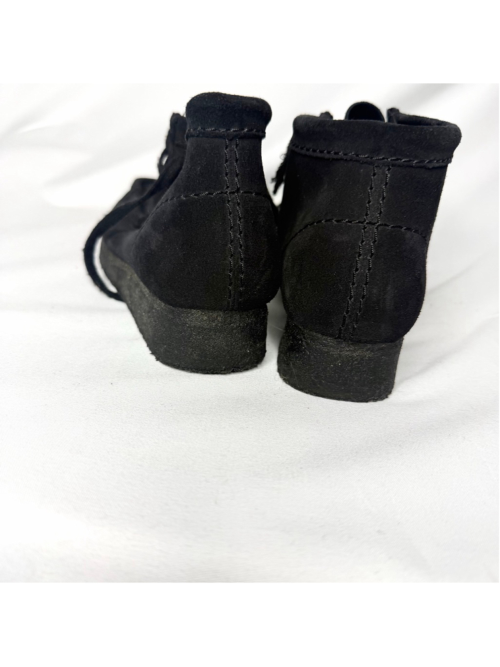 Women's Clarks Originals Wallabee Black Suede Ankle Boots & Booties Size 7 - Picture 5 of 6